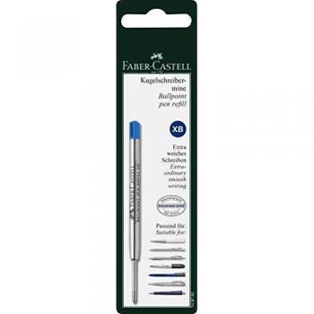 Faber-Castell XB - Recambio para bolígrafo, color azul