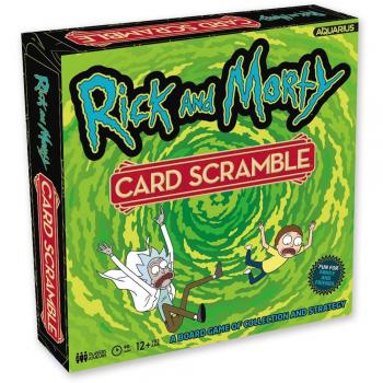Aquarius Rick and Morty Juego de Mesa Card Scramble *INGLÉS*