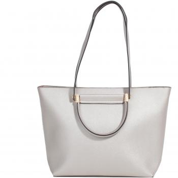 Parfois - Bolsos Basico Pu Shopper Plateado - Mujeres - Tallas L - Plateado