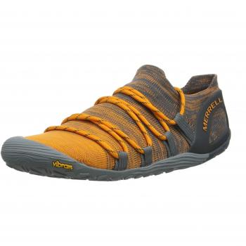 Merrell Vapor Glove 4 3D, Zapatillas Deportivas para Interior para Mujer, Gris Orange/Monument, 41 EU