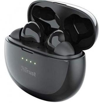Trust Auriculares INTRAUDITIVOS Nika Touch XP BT Resist Agua IPX4 5H Rep. TACTIL Funda Recargable Color Negro 23839