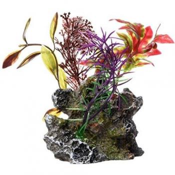 Marina 12065 Ornamento Deco Rock con Plantas, S