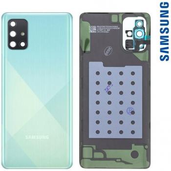 Tapa Batería Original Samsung Galaxy A71 Pieza Recambio Azul
