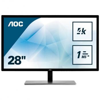AOC Monitor U2879VF- 28 UHD, 60 Hz, 1ms, TN, FreeSync, 3840x2160, 300 cd/m, D-SUB, HDMI 1x2.0, Displayport 1x1.2