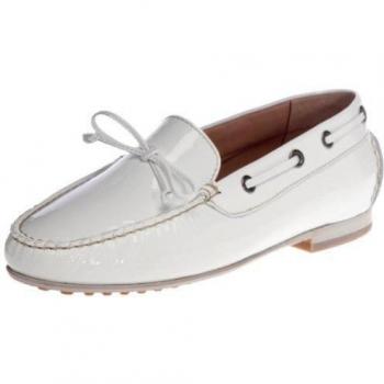 Sioux LOVINA 51982 - Mocasines de cuero para mujer, color blanco, talla 40
