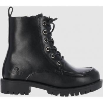 Chika10 Kids British 02 Botines Negros con Cierre de Cordones y Cremallera