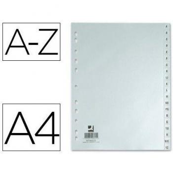 Q-Connect Separador Alfabetico Plástico A-Z Din A4 -Multitaladro