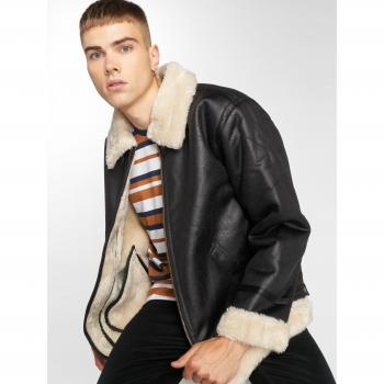 Alpha Industries B3 FL Men's Winter Leather Jacket - Black
