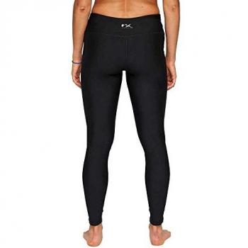 Leone1947 Mallas Essential Negro Mujer Adulto - Leggings, color negro, para mujer, diseño esencial, material cómodo y elástico, ideal para entrenamiento y uso diario