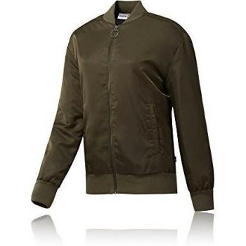 Reebok TS Bomber Chaqueta, Mujer, Verde