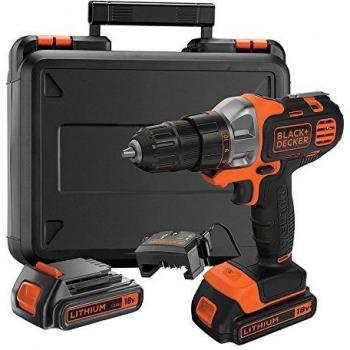 BLACK+DECKER MT218KB-QW - Taladro atornillador Multievo 18V, con cabezal adaptado a multiherramientas