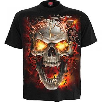 Spiral Kids Skull Blast Black T-Shirt 116/122 to 176