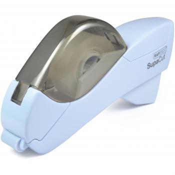Dispensador automático de cinta adhesiva SupaCut RAPESCO, color azul claro, uso con una mano