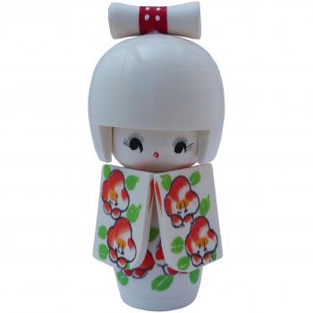 Tierra zen KD20061 Kokeshi Hanafubuki Pétalos en Agua Blanca 13 cm