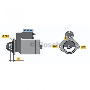 Motor de Arranque Bosch 986017300 - Tipo: Motor de arranque, Marca: Bosch, Número de pieza: 0 986 017 300