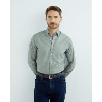 Camisa de hombre casual Mirto cuadros manga larga