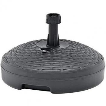 vidaXL Umbrella Base Sand/Water Filled 20 L Anthracite Plastic Rattan