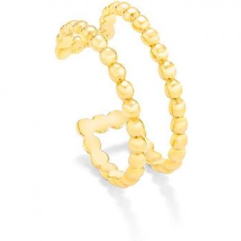 Anillo Dots de plata dorado