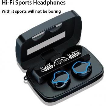 Auriculares Inalámbricos Bluetooth M9 con Sonido de Alta Calidad, Resistentes al Agua y Brillo Brillante