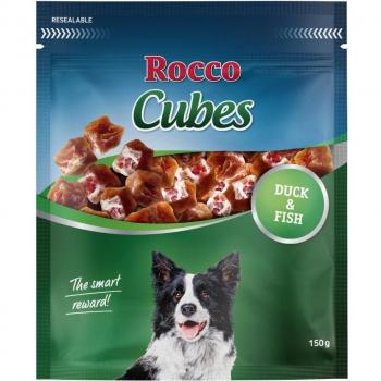 Rocco Cubes Snacks para Perros - Pato - Pack Económico 12 x 150 g