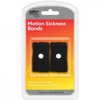 2 Motion sickness travel bands for relief of travel sickness, morning sickness, and other causes of nausea