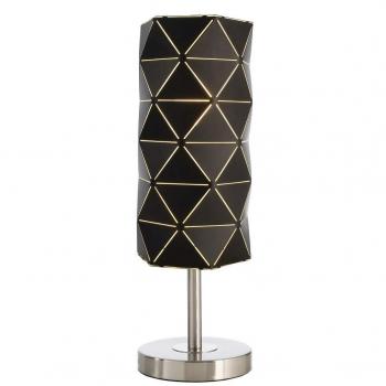 Lámpara de mesa Asterope lineal negra E27 60W