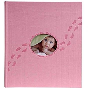 Exacompta Pilou Álbum Foto Encuadernado, Cubierta de Papel, Rosa, 29 x 32 cm