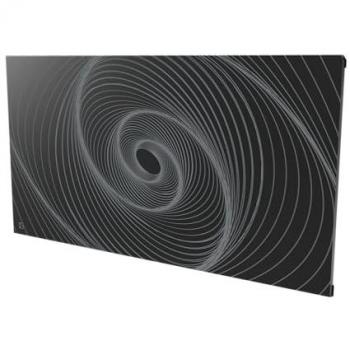 Radiador eléctrico fijo conectado WiFi de inercia seca cerámica 1500W Bestherm Ariane Connect diseño horizontal negro