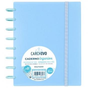 Cuaderno Ingeniox A5 100 Hojas Pautado 7mm Color Azul
