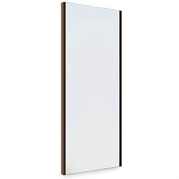 Espejo extraíble para interior de armario Emuca, acero y plástico, cristal pintado moka