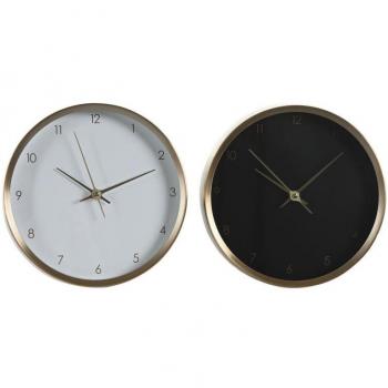 Reloj de Mesa DKD Home Decor 25,7 x 4,2 x 25,7 cm Mujer Dorado Aluminio
