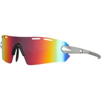 Gafas de Sol Eassun Marathon Unisex Multideporte S3 Plata/Rojo