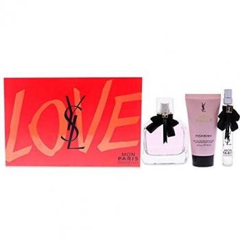 Yves saint laurent mon paris eau de parfum 90ml + leche corporal 50ml + mini talla 10ml
