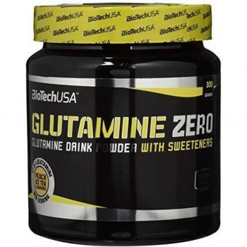 BioTech Glutamin Zero L-glutamina, Sabor Té Helado de Melocotón - 300 gr