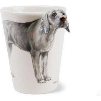 Un Regalo de Braco de Weimar, Taza de Café Hecho a Mano por Blue Witch