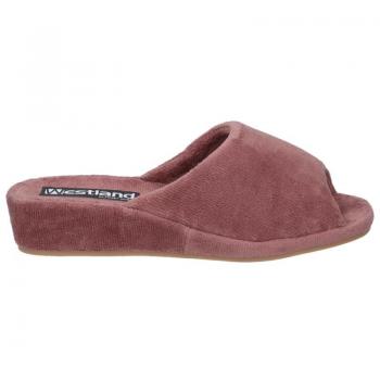 Zapatilla de casa para mujer WESTLAND Marseille Algodón Rosa