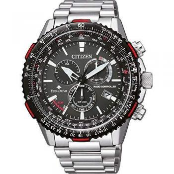 Reloj de Cuarzo Citizen Radio Controlled, Eco Drive, 45 mm, Negro, CB5001-57E