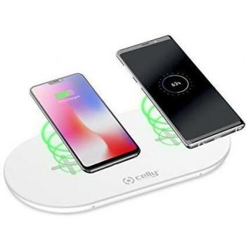 Celly Cargador Red Dual Wireless RAPIDO 10A Blanco