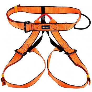 Escalada En Roca Al Aire Libre Del Alpinismo Rapel Arnés Del Cinturón De Seguridad - Naranja