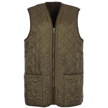 Barbour Polarquilt Men's Waistcoat/Zip-In Liner - Olive - Size S