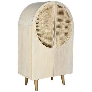 Aparador DKD Home Decor 80 x 45 x 140 cm Natural Blanco Madera de mango