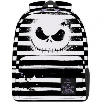 Mochila Casual Disney de Pesadilla Antes De Navidad - Jack - negra y blanca