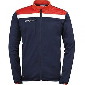 uhlsport Offense 23 Poly Jacket Chaqueta De Poliéster para Hombre, Azul Marino/Rojo/Blanco, 164