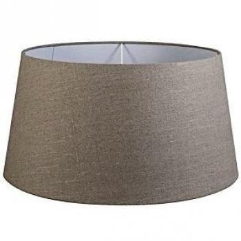 Pantalla de lino gris 55x45x28 cm