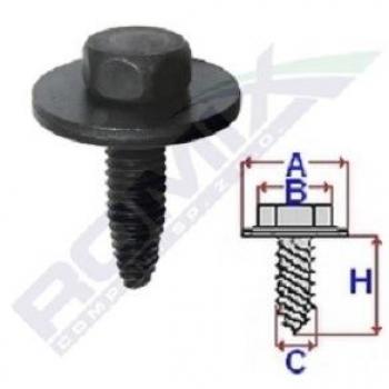 Tornillo Clip Listón ROMIX C60615, 2 Piezas