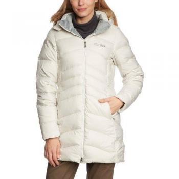 Marmot Mantel Women's Montreal Coat - Chaqueta de plumas para mujer, color whitestone, talla L