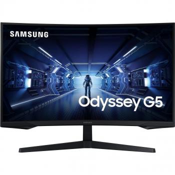 Samsung Odyssey G5 C27G55TQBU 27 Curved Gaming Monitor WQHD 2560 x 1440 VA Panel 1ms Response Time 144Hz Refresh Rate FreeSync Premium Black