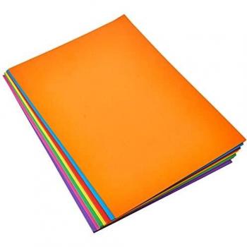 RAINBOW - Juego de 70 hojas de colores, A4, 160 g/m2, colores brillantes