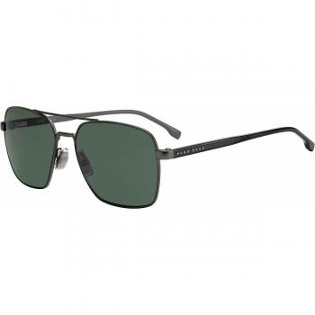 Hugo Boss Square Matte Ruthenium Green Men's Sunglasses Model 1045/S/IT
