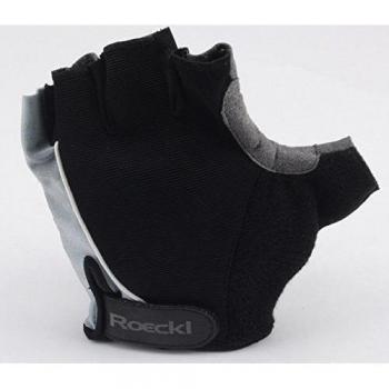 Roeckl guantes de ciclismo MTB verano corto del dedo Negro Gris 1267, handschuhgröße:11 1/2